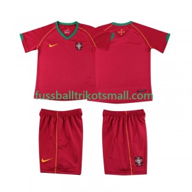 Fußballtrikots Portugal 2006 Retro Kinder Kurzarm Heimtrikotsatz kaufen